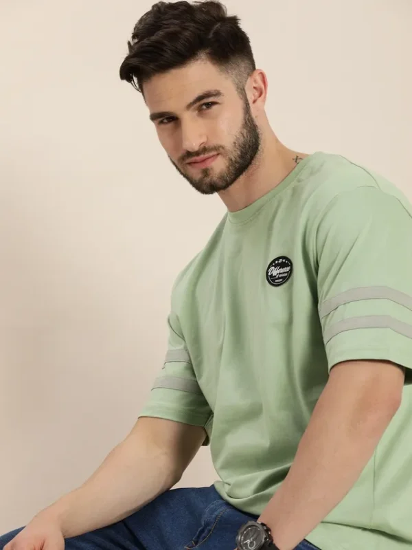 Difference of Opinion Men T-shirt – Pista Green | Classic Fit